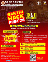 SAKTHI HACK FEST 26 Hackathon Poster